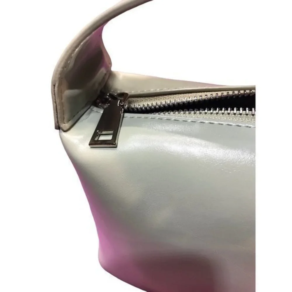 Foxer handbag shoulder Pursebag sage green‎ faux leather chain strap new medium